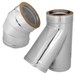 Chimenea de sauna (paredes dobles)