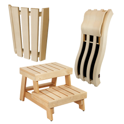 Productos de madera para saunas