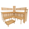 Módulos de bancos de sauna