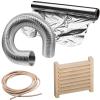 Materiales para la instalación de sauna.