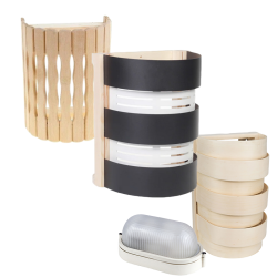 Pantallas de lámparas para saunas