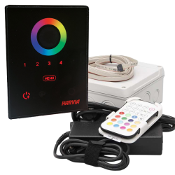 Paneles de control de sauna para iluminación.