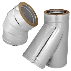 Chimenea de sauna (paredes dobles)
