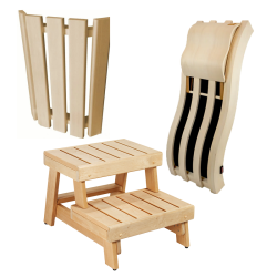 Productos de madera para saunas
