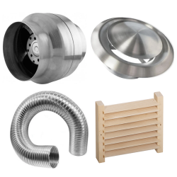 Piezas de ventilación para saunas