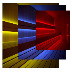 Tiras LED para saunas, RGB