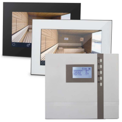 Paneles de control de sauna para generadores de vapor.
