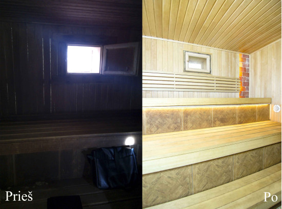 Renovación de baño de vapor en "Agluona" - Renovaciones