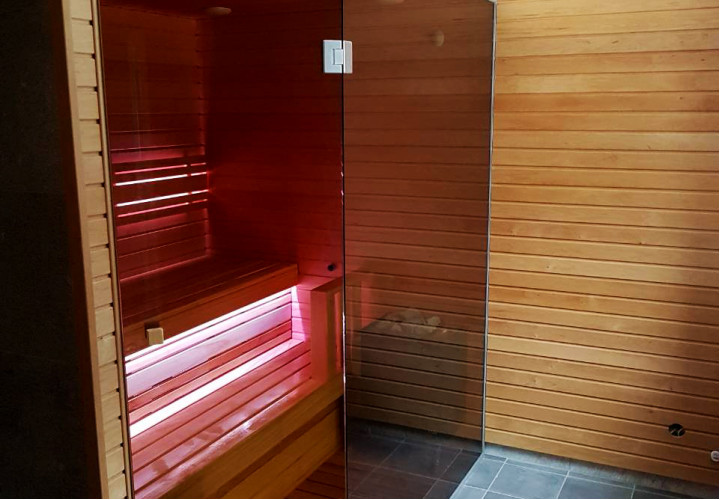 Sauna de infrarrojos con función de vapor