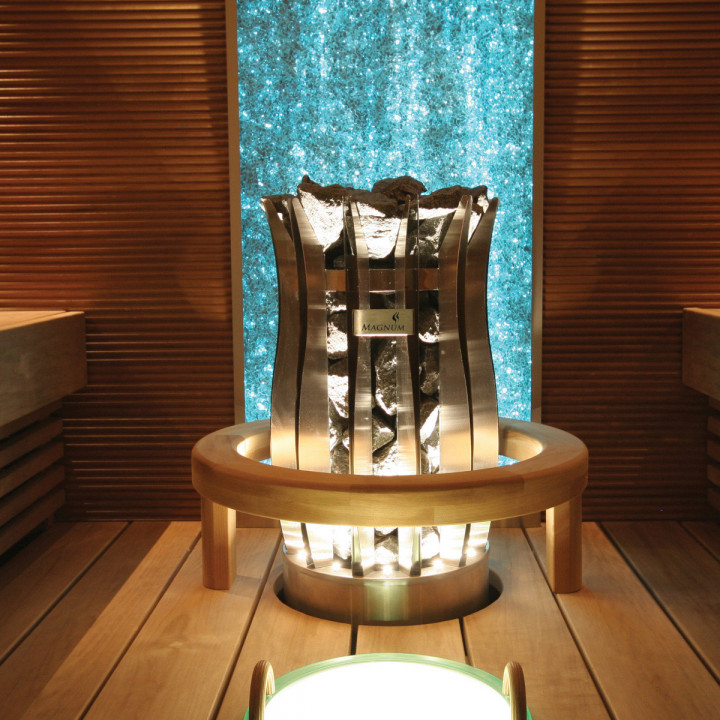 Estufa de sauna eléctrica - MAGNUM LITE BOWL con iluminación