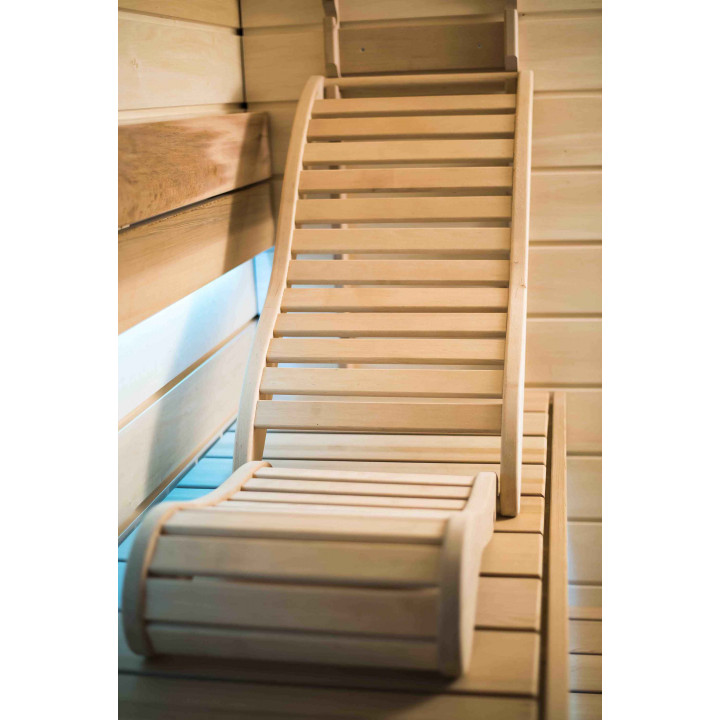 Litera de relajación para sauna, cedro