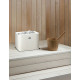 Calentador eléctrico para sauna TULIKIVI KUURA 2 integrado, con panel de control.