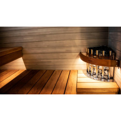 Barandilla iluminada de seguridad HTRC3L - para calefactor HARVIA Glow Corner  Barandilla iluminada de seguridad HTRC3L - para calefactor HARVIA Glow Corner