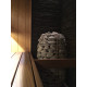 Piedras decorativas de pared GS-DUNE, color negro