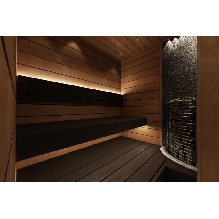 Piedras decorativas de pared GS-DUNE, color negro