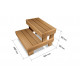 Banco de sauna - escalera HS 2, aliso