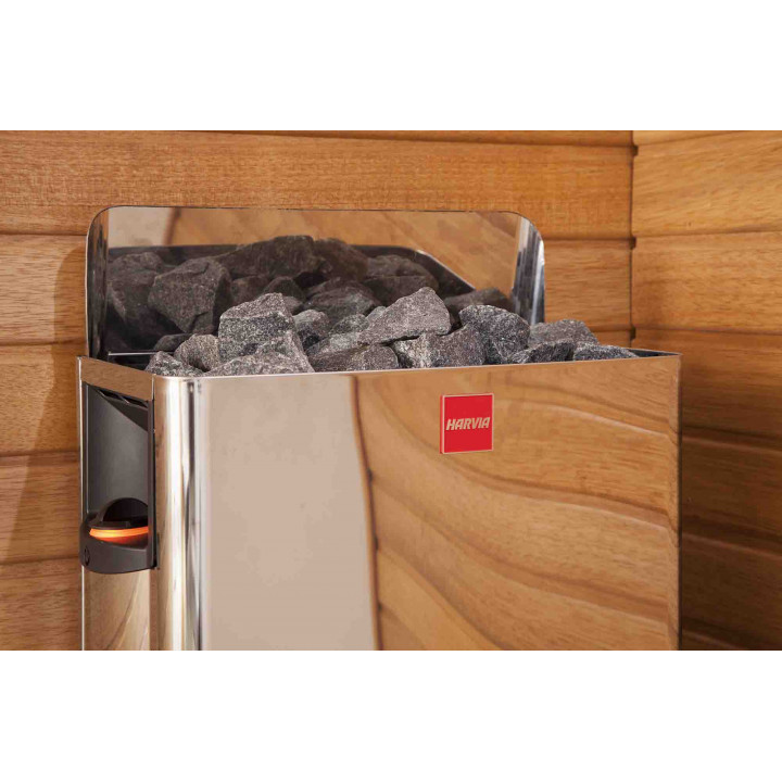 Calentador eléctrico para sauna - HARVIA The Wall SW80 8,0 kW con panel de control