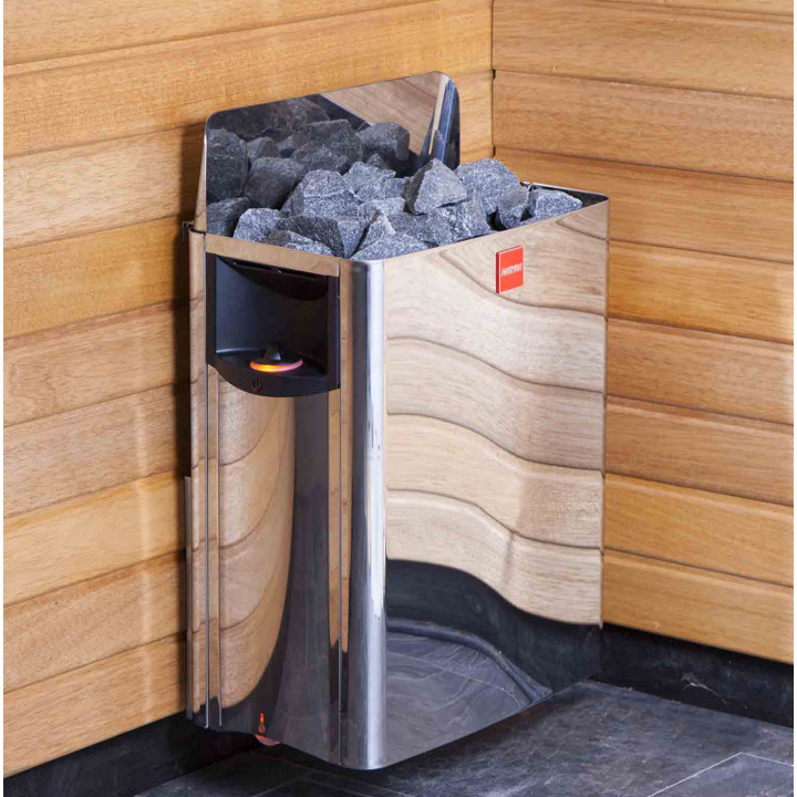 Calentador eléctrico para sauna - HARVIA The Wall SW80 8,0 kW con panel de control