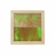 Lámpara LED RGB de sal del Himalaya, madera de cedro
