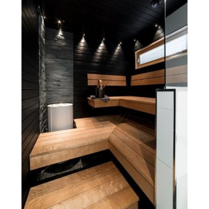 Luz LED adicional para sauna LedLite, color negro.