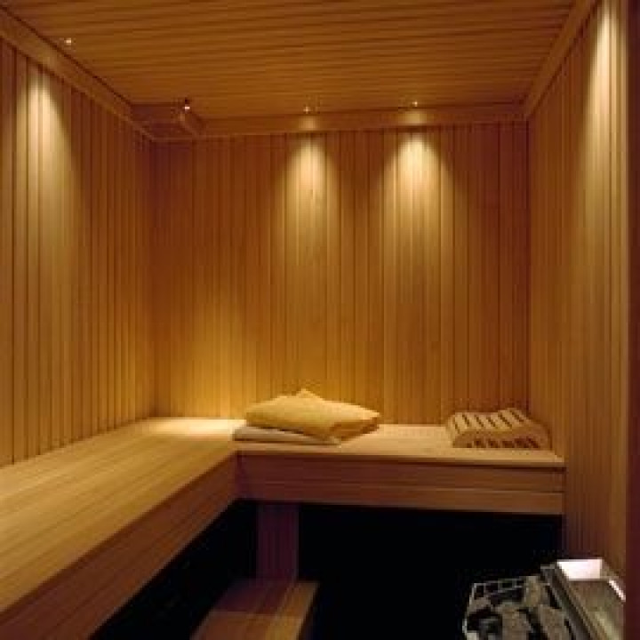 Juego de iluminación LED para sauna LedLite de 12 LED, color plata.