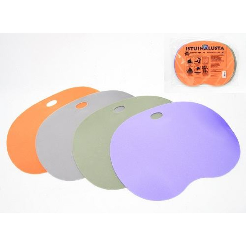 Asientos de sauna color, 4 psc.