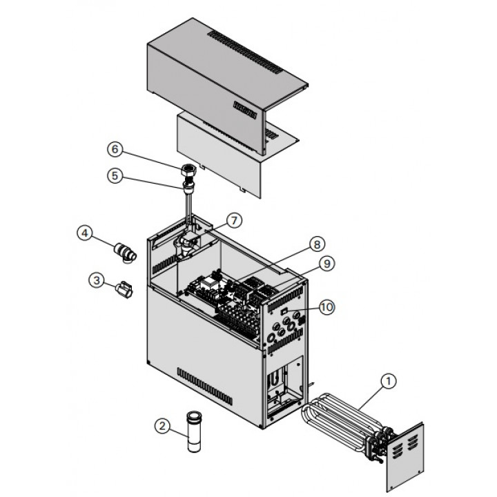 Repuestos para generador de vapor HARVIA HGD - Conjunto sensor de nivel de agua