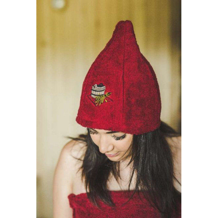 Gorro de sauna de algodón - BURDEOS