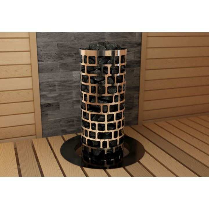 Calentador de sauna eléctrico – SAWOTEC Ari Round, sin unidad de control