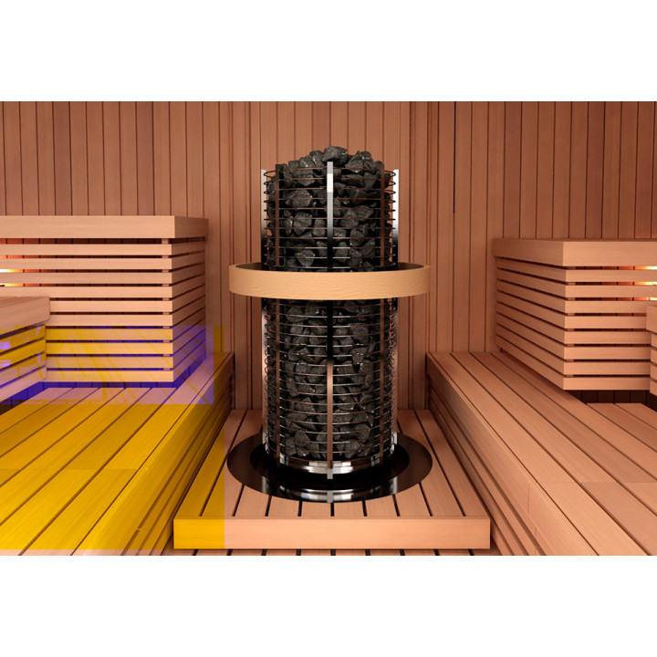 Calentador de sauna eléctrico – SAWOTEC Tower, sin unidad de control