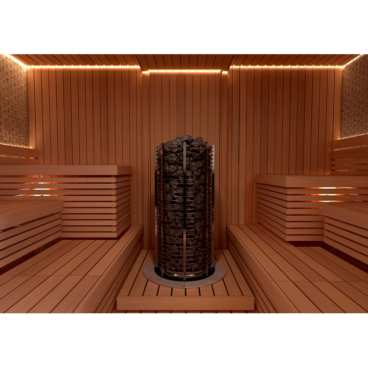 Calentador de sauna eléctrico – SAWOTEC Tower, sin unidad de control