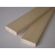 Banco de madera, 28 x 90 mm, aliso negro, clase A