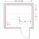 Banco modular para sauna STANDART, aliso