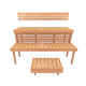 Banco modular para sauna STANDART, aliso