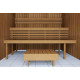 Banco de sauna modular STANDART, termo-álamo temblón