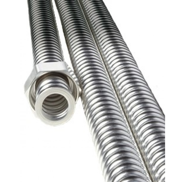 Tubería de acero inoxidable galvanizado Sauflex para vapor, 2,0 m