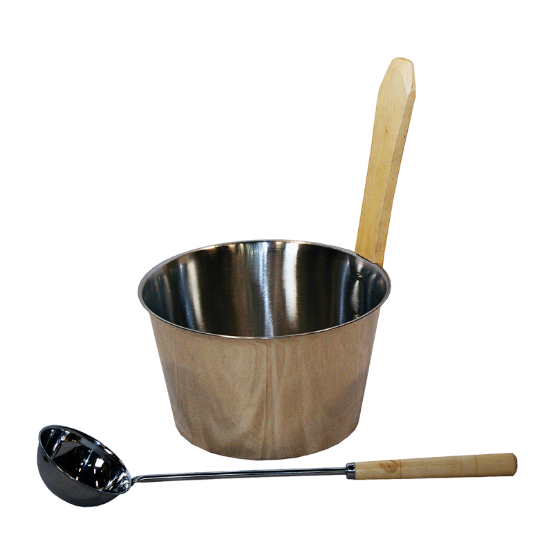 SAUNIA set acero inoxidable 4 l