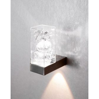 Lámpara LED transparente CARIITTI Toive con cristales