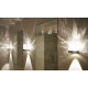 Lámpara LED transparente CARIITTI Toive con cristales