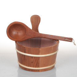 Cubo de madera SAUFLEX 4 l, cedro  Cubo de madera SAUFLEX 4 l, cedro