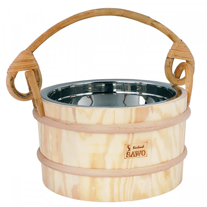 Cubo SAWO con inserto de acero inoxidable, 3 l