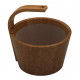 Cubo de agua de vapor SAWO, cedro, 4 l