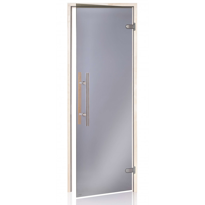 Puertas de sauna de cristal AD PREMIUM LIGHT, 80 x 200, color álamo temblón, gris.