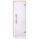 Puertas de sauna de cristal AD PREMIUM LIGHT, cristal mate, 80 x 200 mm, color álamo temblón, transparente mate.