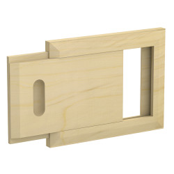 Rejilla de ventilación de madera, pino  Rejilla de ventilación de madera, pino