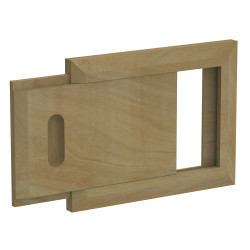 Rejilla de ventilación de madera, cedro  Rejilla de ventilación de madera, cedro