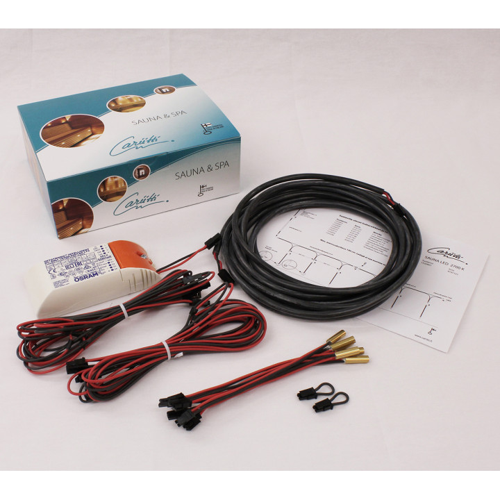 Juego de iluminación LED para sauna CARIITTI, 2700K