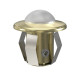 Cristales CARIITTI CR-05 para iluminación LED, dorados, satinados.