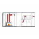 Ventilador para sauna VOK-T 150°C, 120/Ø100mm