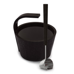Set de sauna SAWO - Más vapor, premium, negro 4 l  Set de sauna SAWO - Más vapor, premium, negro 4 l